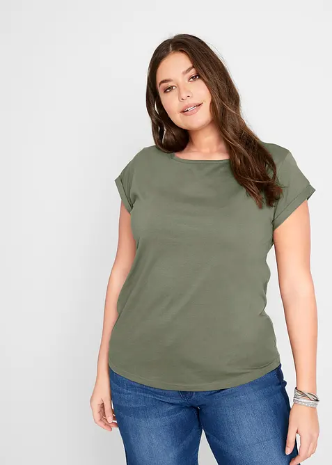 T-shirt i ren bomull, bonprix