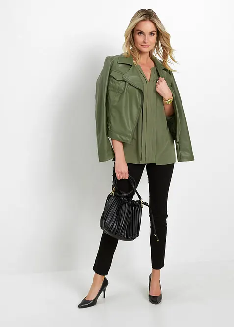 Blustunika i böljande viskos, bonprix