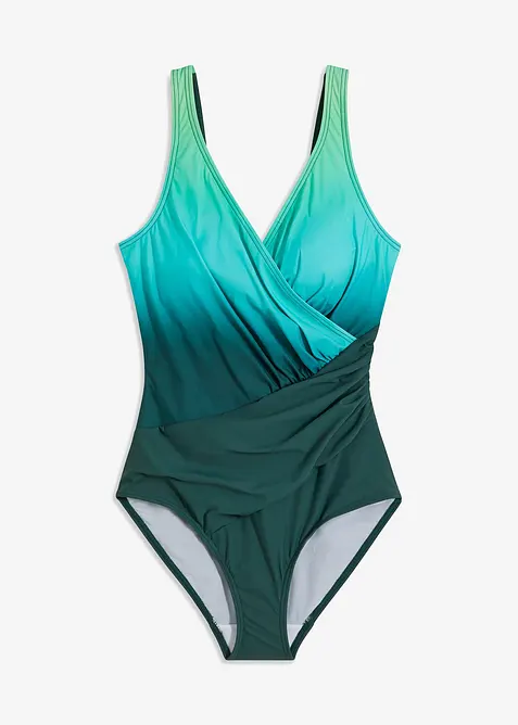 Baddräkt med omlottlook och medelhög formande effekt, bonprix