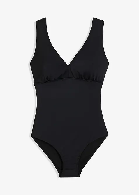 Baddräkt med kraftigt formande effekt och V-ringning, bonprix