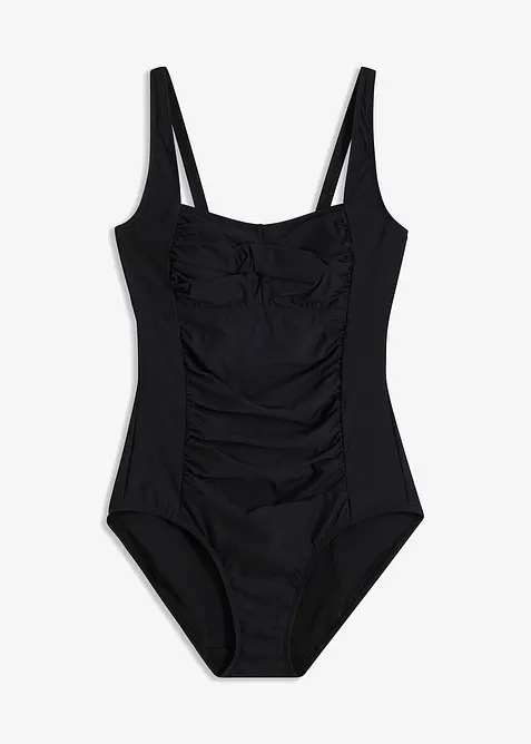 Baddräkt med medelhög formande effekt och omlottstil, bonprix