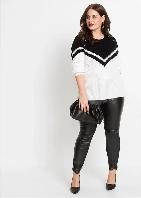 Tröja med knappar, bonprix