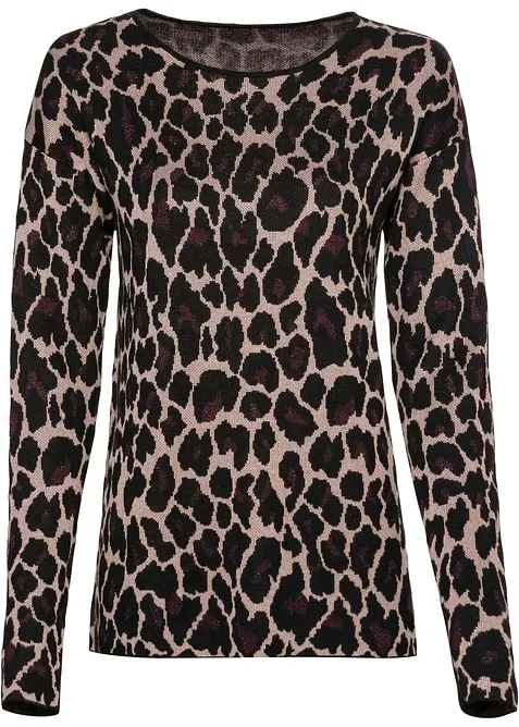 Jacquardmönstrad tröja, bonprix