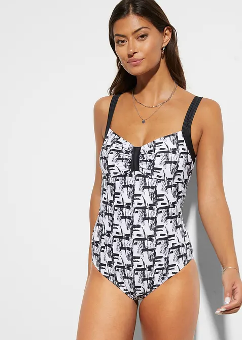 Baddräkt med kraftigt formande effekt, bonprix