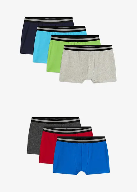 Boxershorts med mjuk bomull (7-pack), bonprix