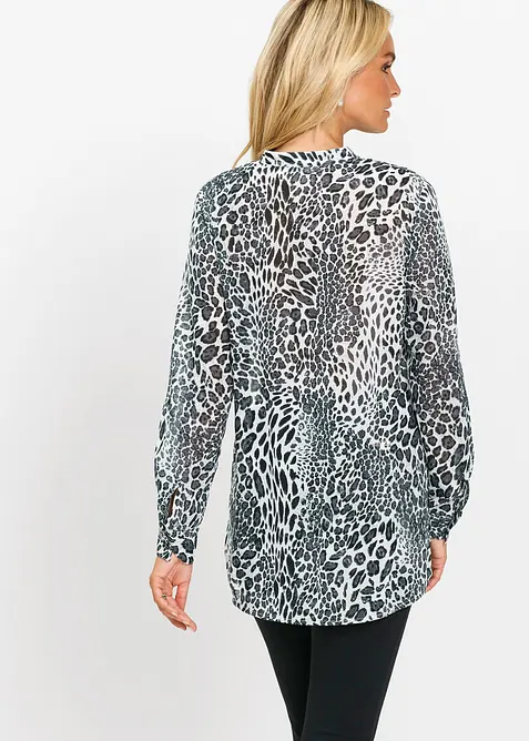 Lång chiffongblus, bonprix