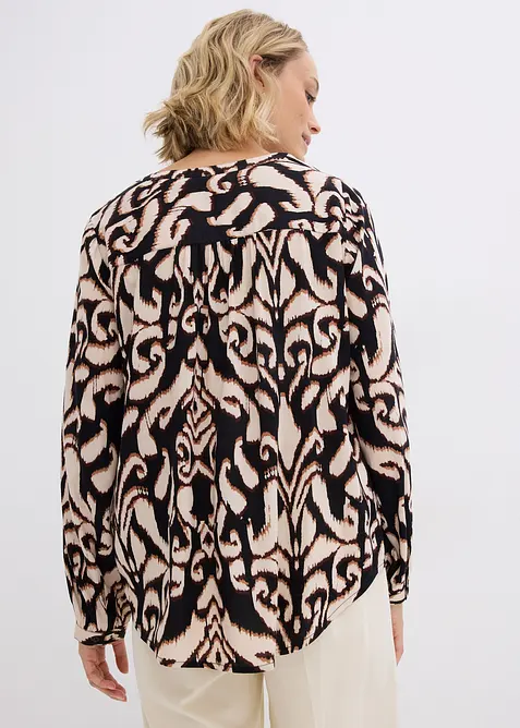 Blustunika i böljande viskos, bonprix