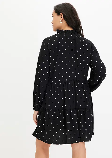 Tunikakl&auml;nning av cr&ecirc;pe med strukturyta, bonprix