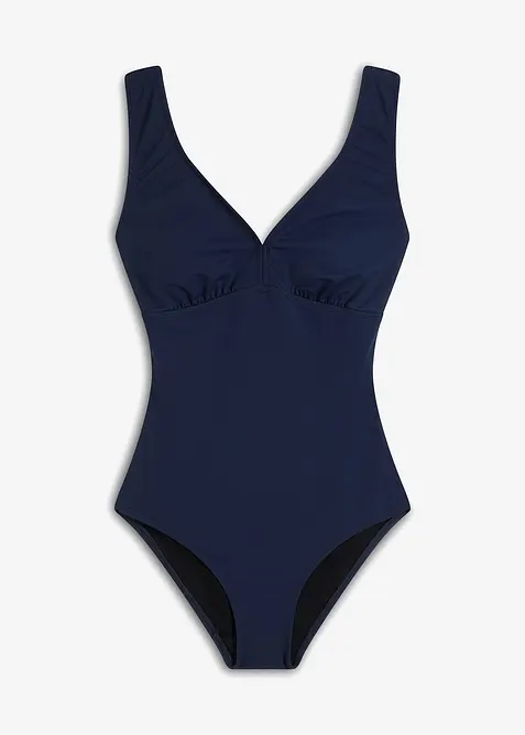 Baddräkt med kraftigt formande effekt och V-ringning, bonprix