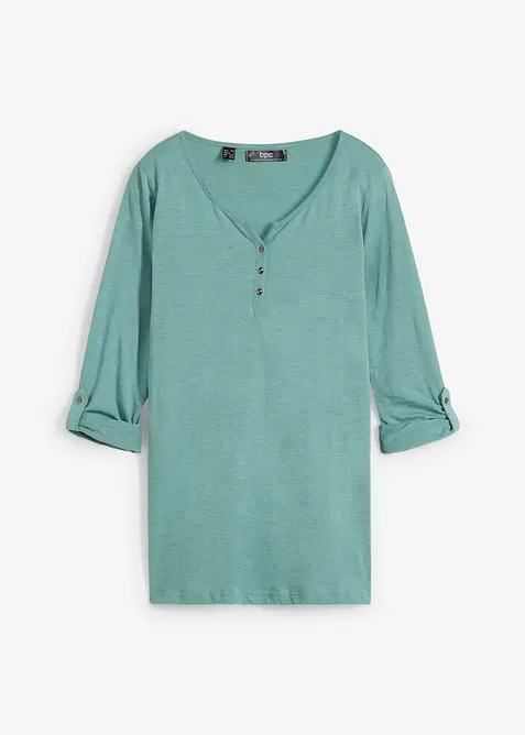 L&aring;ng&auml;rmad bomullstopp med knappsl&aring;, bonprix