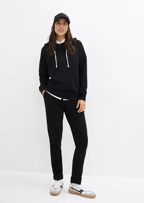 Sweatshirt med huva, bonprix