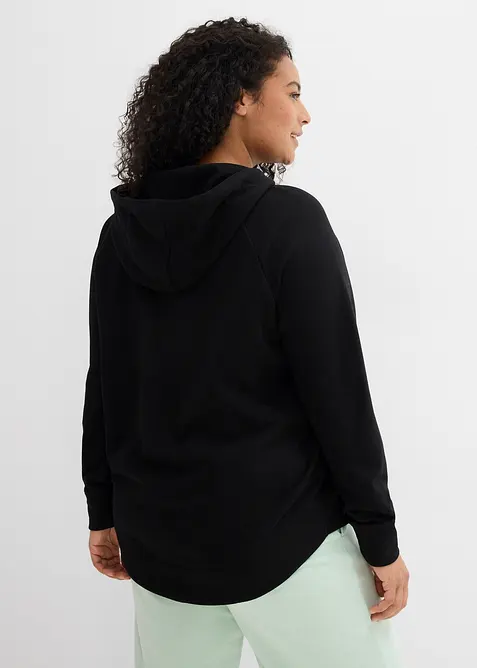 Sweatshirt med huva, bonprix