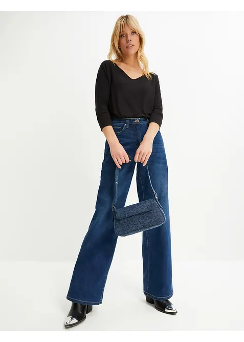 Oversizetopp av viskos med mjukt fall, bonprix