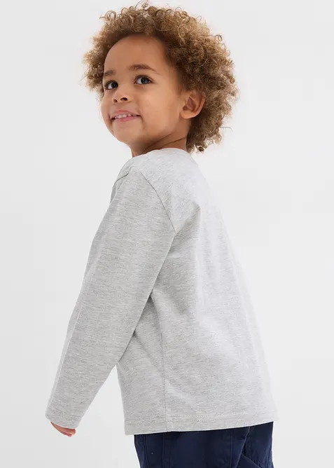 L&aring;ng&auml;rmad tr&ouml;ja med ekologisk bomull f&ouml;r barn (3-pack), bonprix