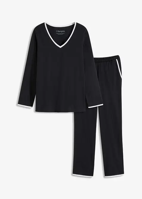 Pyjamas med mjuk bomull, bonprix