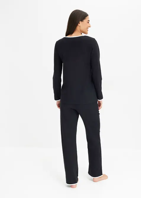 Pyjamas med mjuk bomull, bonprix
