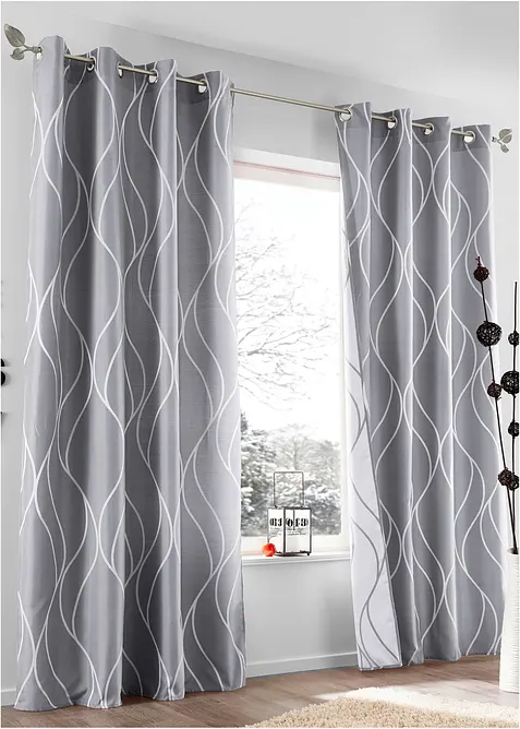 Gardinlängd i jacquard (1-pack), bonprix