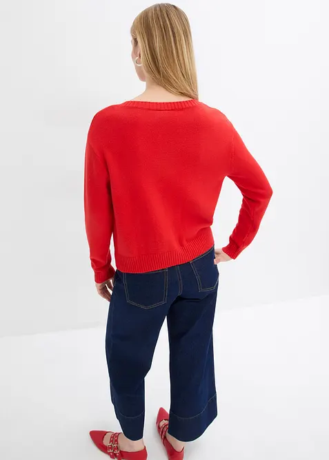 Cardigan i bomullsmix, bonprix