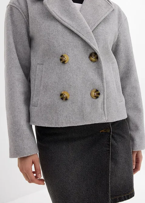 Kort jacka med yllelook, bonprix