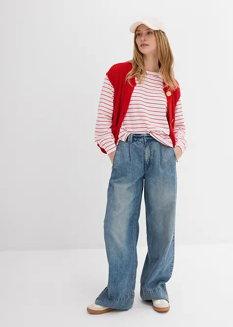 L&aring;ng&auml;rmad tr&ouml;ja i ren ekologisk bomull, bonprix