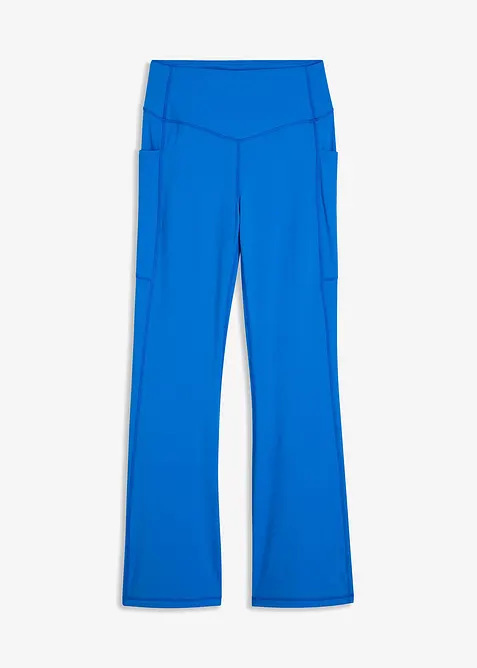 Snabbtorkande sportleggings med mobilficka, utst&auml;llda ben, bonprix