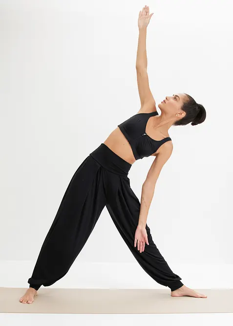 Vid tr&auml;ningsbyxa med nedvikbar linning, bonprix