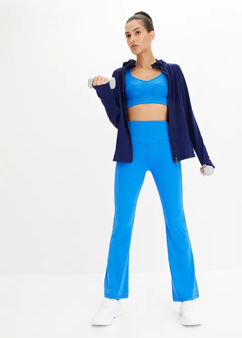 Fodrad tr&auml;ningsjacka med tumh&aring;l, bonprix