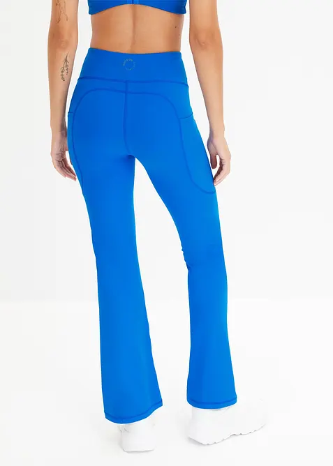 Snabbtorkande sportleggings med mobilficka, utst&auml;llda ben, bonprix