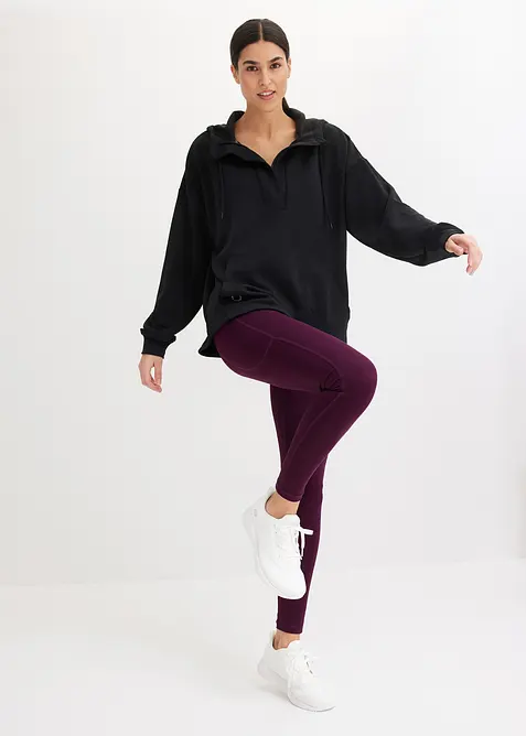 Funktionssweatshirt med huva och modal, mycket mjuk, bonprix