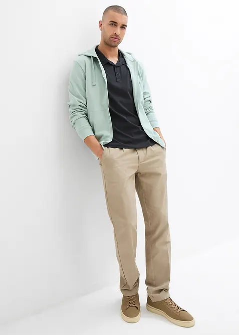 Kortärmad pikétröja i ekologisk bomull, bonprix