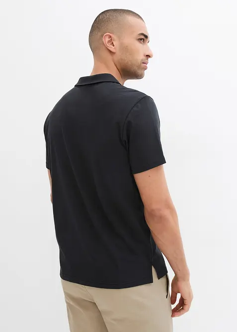 Kortärmad pikétröja i ekologisk bomull, bonprix