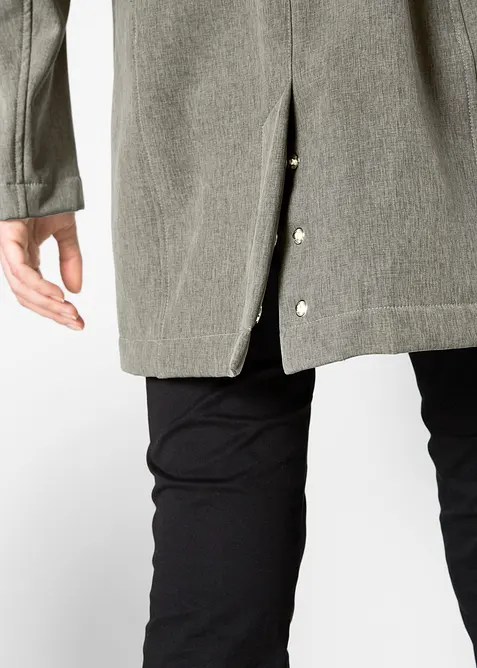 Softshellparkas med huva, bonprix