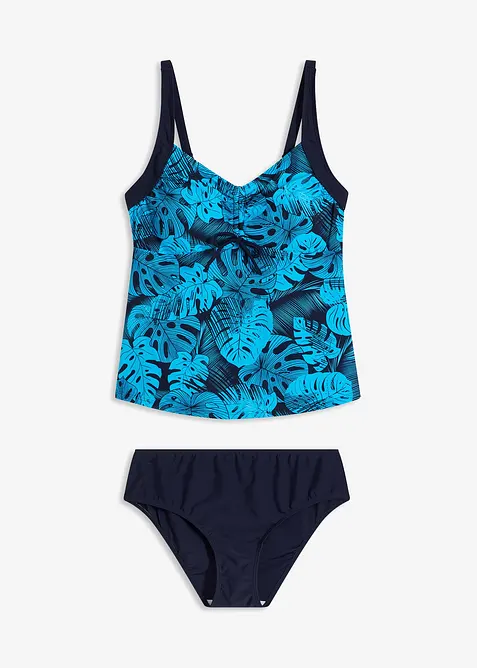 Tankini (2 delar) med rynk, bonprix