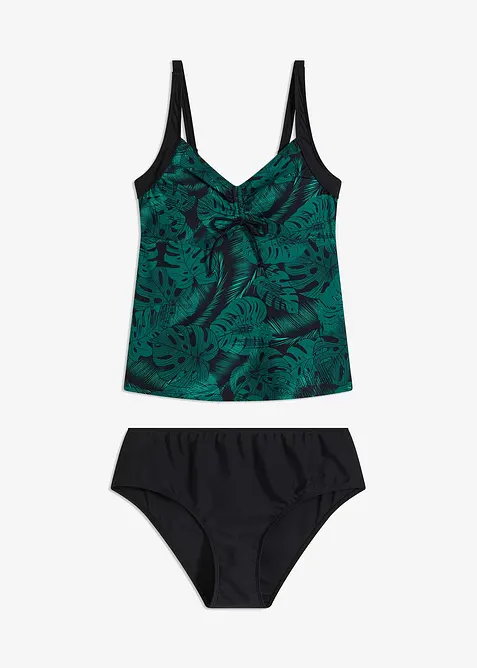 Tankini (2 delar) med rynk, bonprix