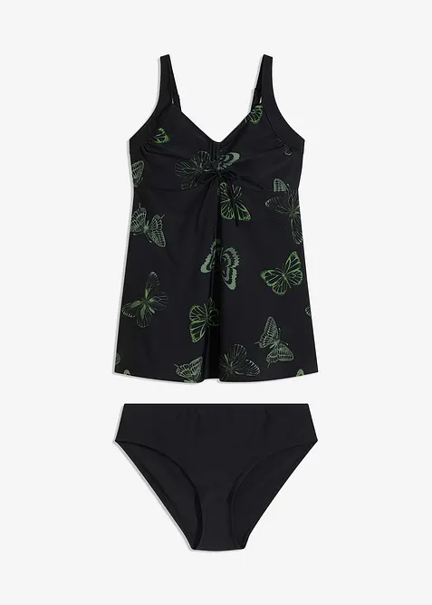 Lång tankini med V-ringning (2-delar), bonprix