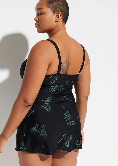 Lång tankini med V-ringning (2-delar), bonprix