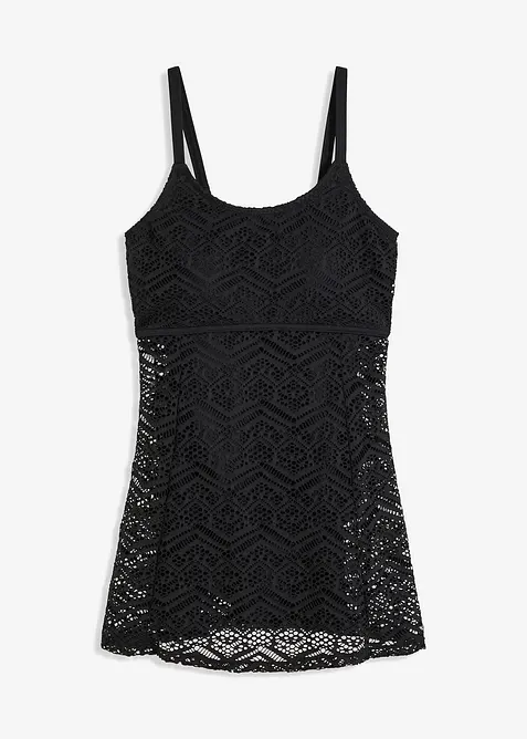 Baddräktsklänning med spets, bonprix