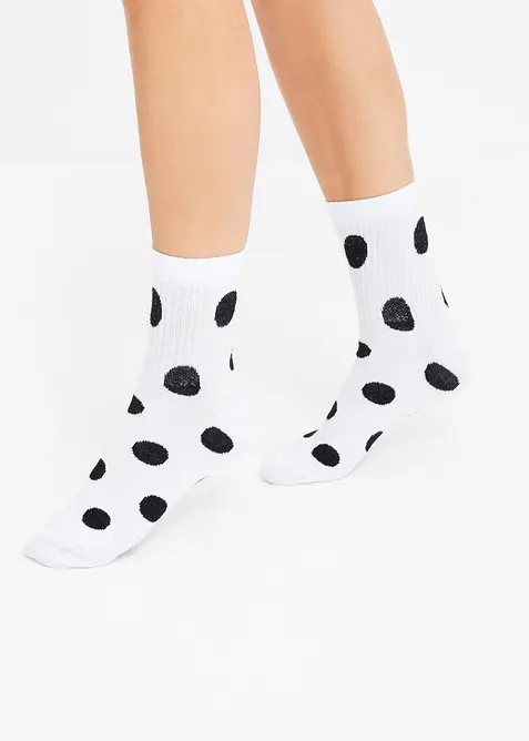 Korta strumpor med ekologisk bomull (5-pack), bonprix