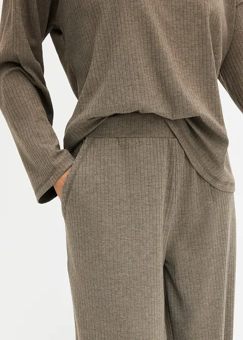 Myskl&auml;der av mjukt ribbat material, bonprix