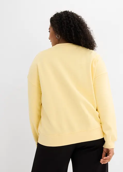 Oversizesweatshirt i bomull, bonprix