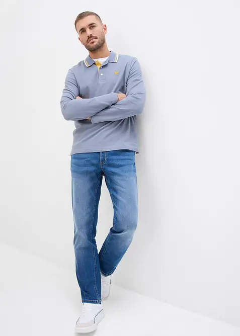 Pikétröja av ekologisk bomull (2-pack), bonprix