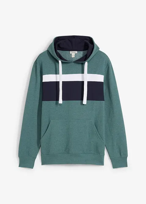 Sweatshirt med huva, bonprix