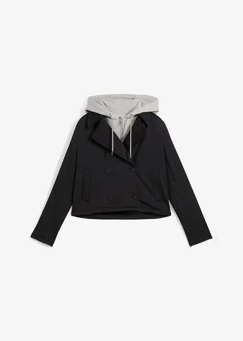 Jacka klädsam huva, bonprix