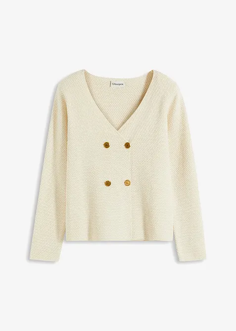 Stickad kavaj, bonprix