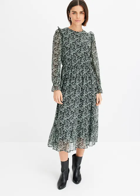 Mellanlång klänning, bonprix