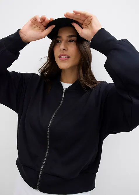 Blusjacka i trik&aring; av mjuk viskos, bonprix