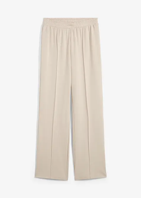 Trikåbyxa med viskos, bonprix