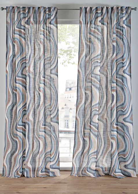 Gardinlängd med återvunnen polyester (1-pack), bonprix