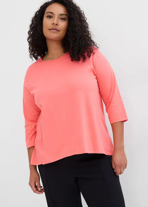 Boxy topp av ekologisk bomull, bonprix