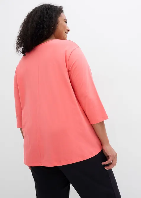 Boxy topp av ekologisk bomull, bonprix